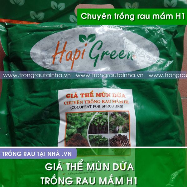 Giá thể mùn dừa H1 chuyên trồng rau mầm